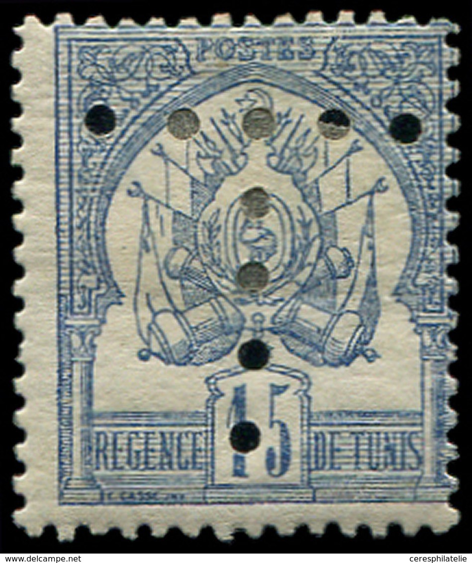 * TUNISIE Taxe 4 : 15c. Bleu S. Gris, TB - Other & Unclassified