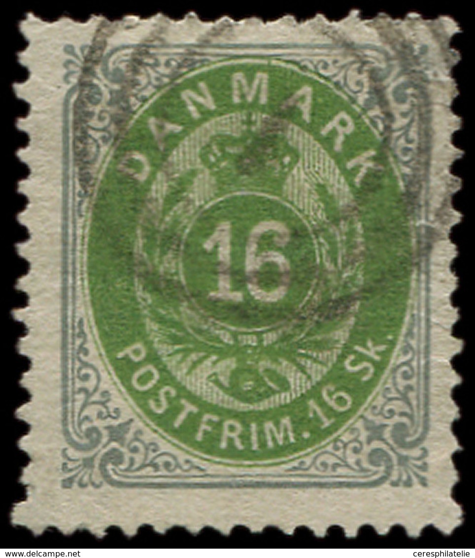 DANEMARK 20 : 16s. Gris Et Vert, Obl., TB - Other & Unclassified