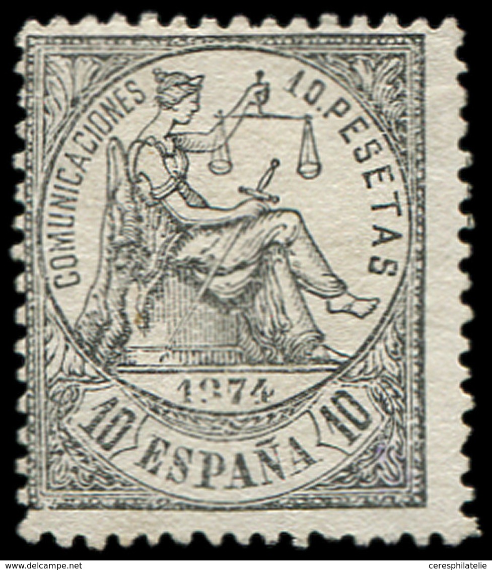 (*) ESPAGNE 150 : 10p. Noir, TB. S - Used Stamps