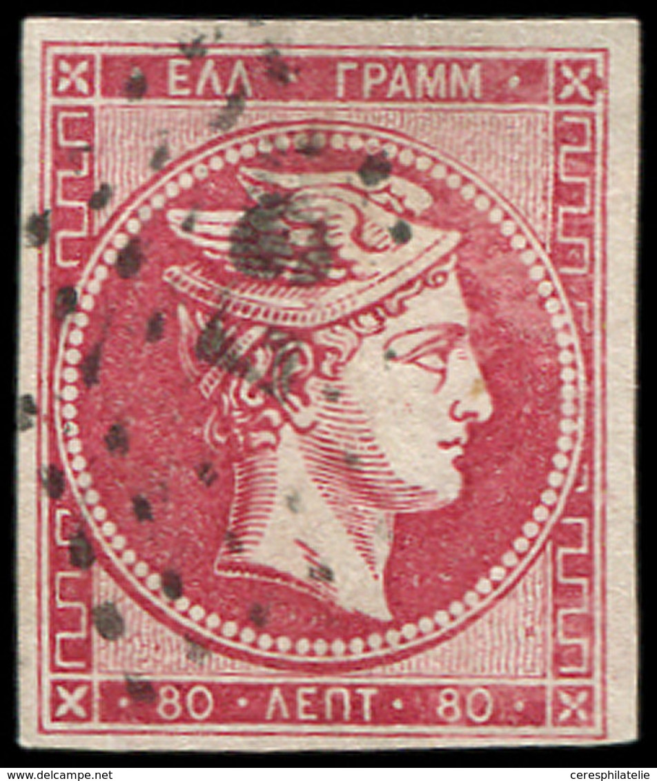 GRECE 23a : 80l. Rose Framboisé, Obl., TB - Used Stamps