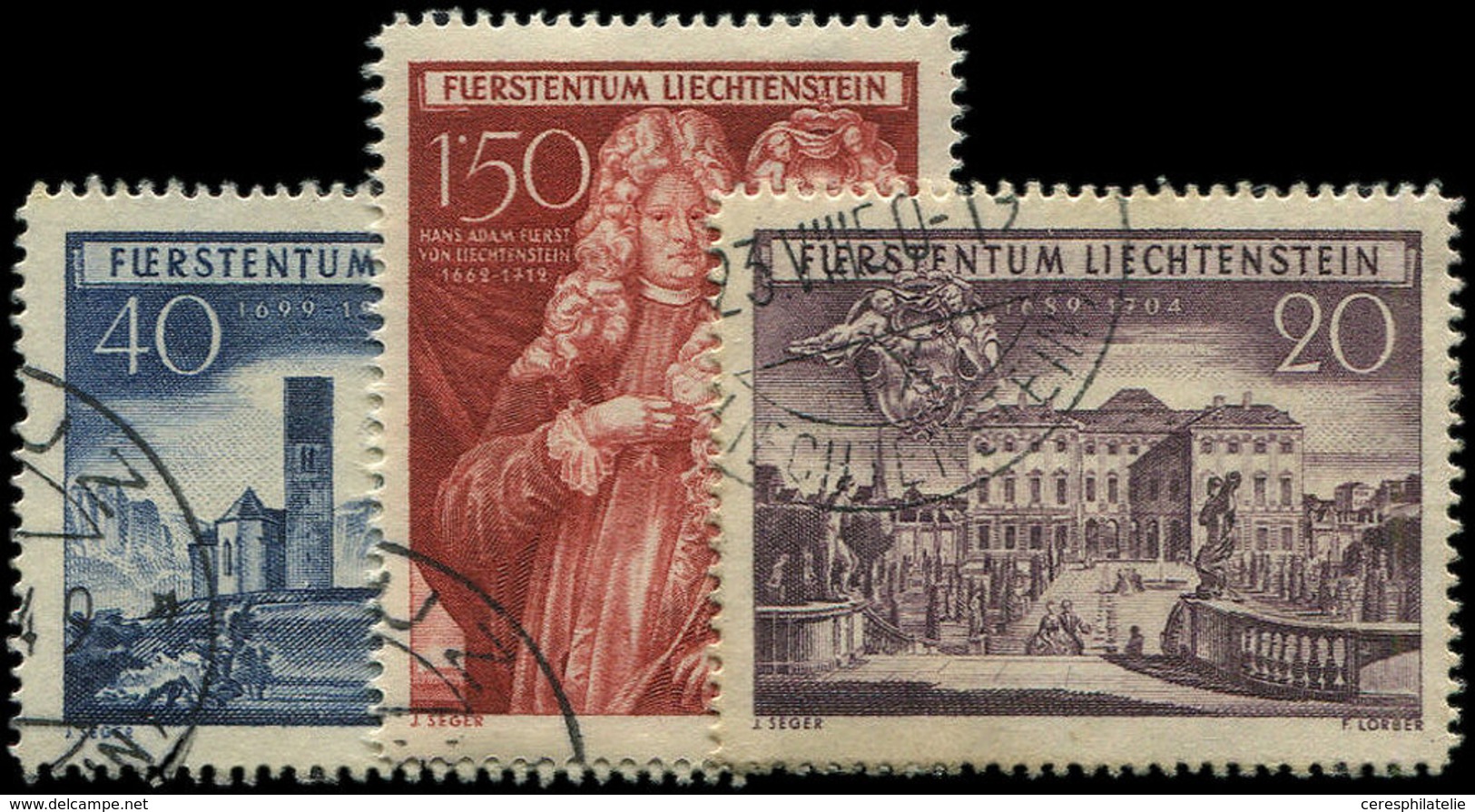 LIECHTENSTEIN 243/45 : Schellenberg, La Série Obl., TB - Unused Stamps