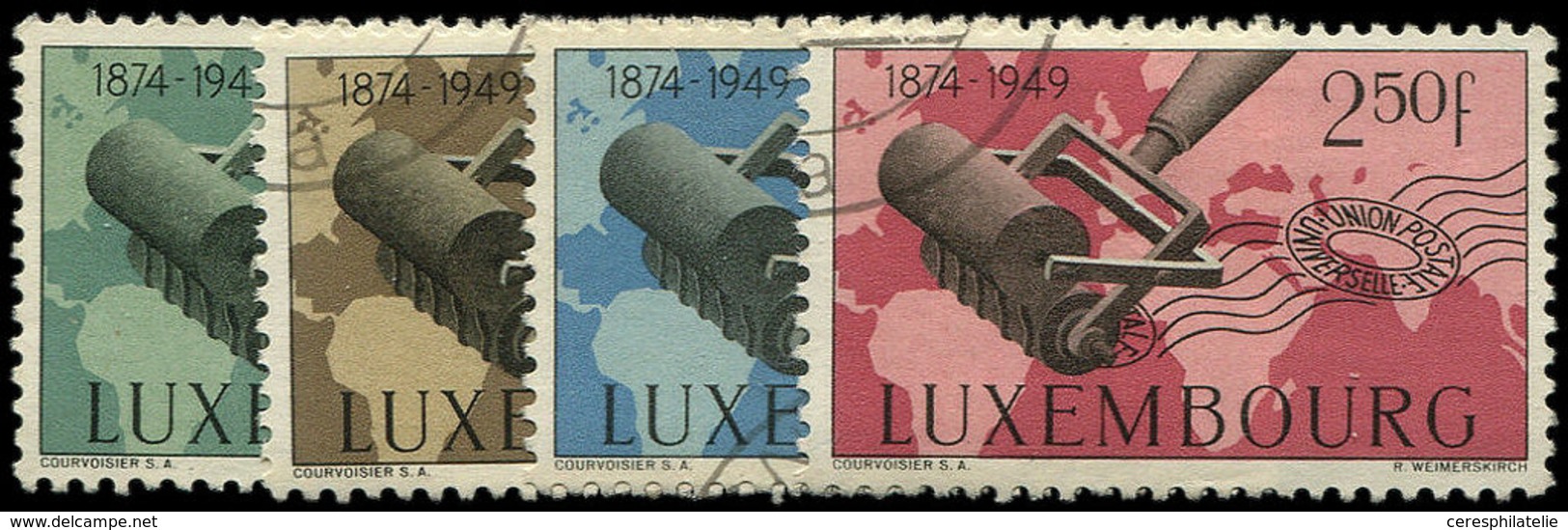 LUXEMBOURG 425/28 : UPU, La Série Obl., TB - 1852 Willem III