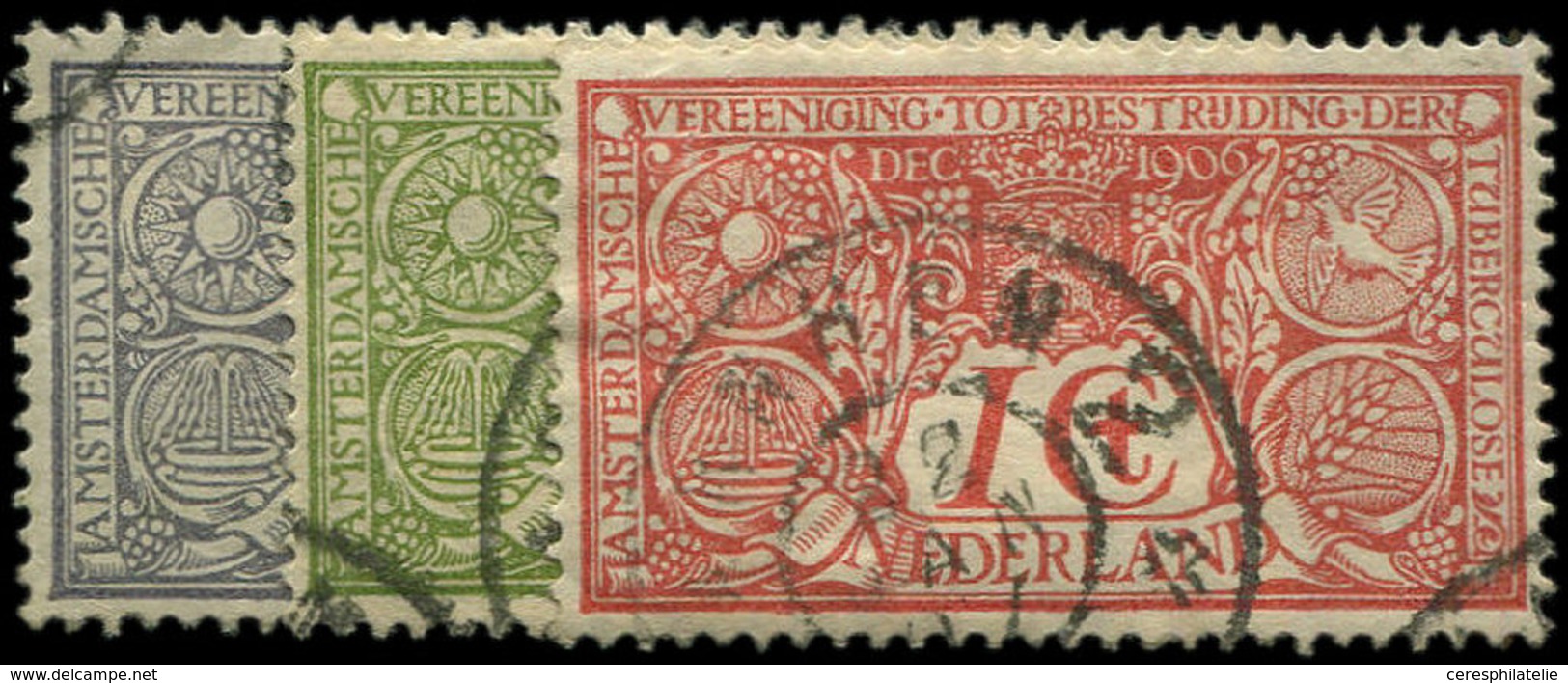 PAYS-BAS 70/72 : Tuberculose, La Série Obl., TB - Used Stamps
