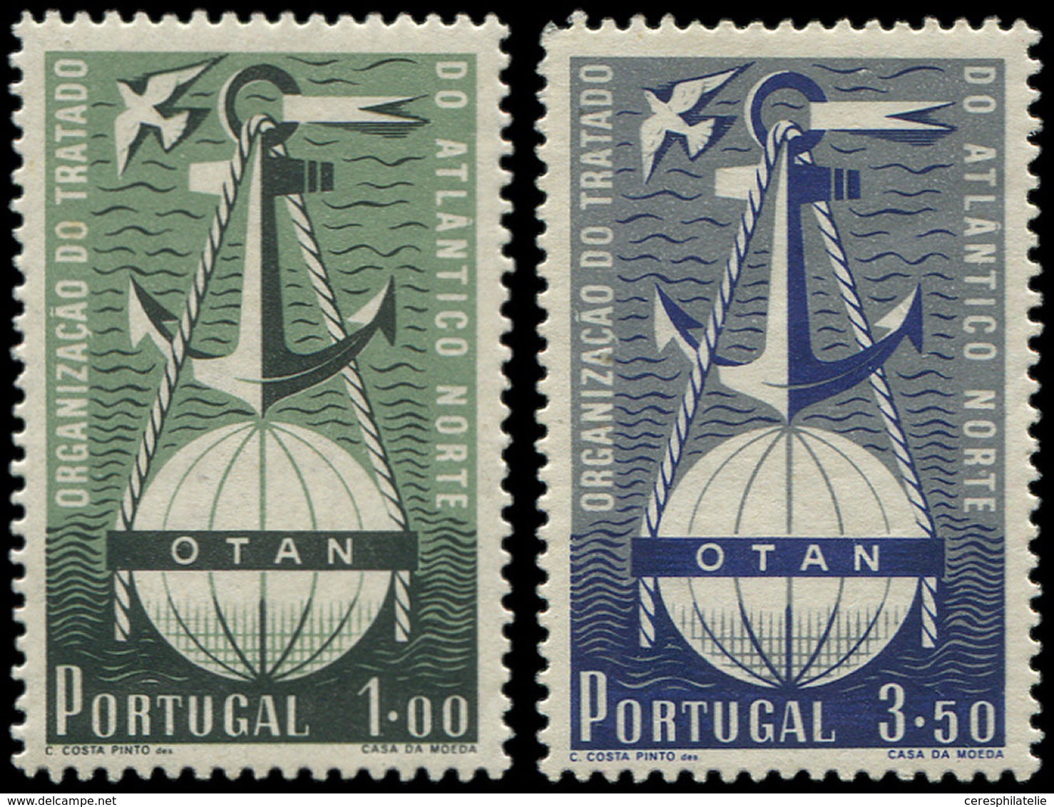 ** PORTUGAL 760/61 : Traité De L'Atlantique Nord, TB - Unused Stamps
