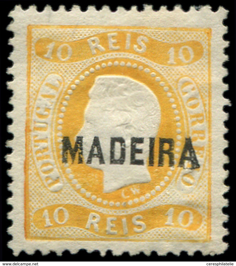 (*) PORTUGAL MADERE 7 : 10r. Ocre, Sans Gomme, TB - Madeira