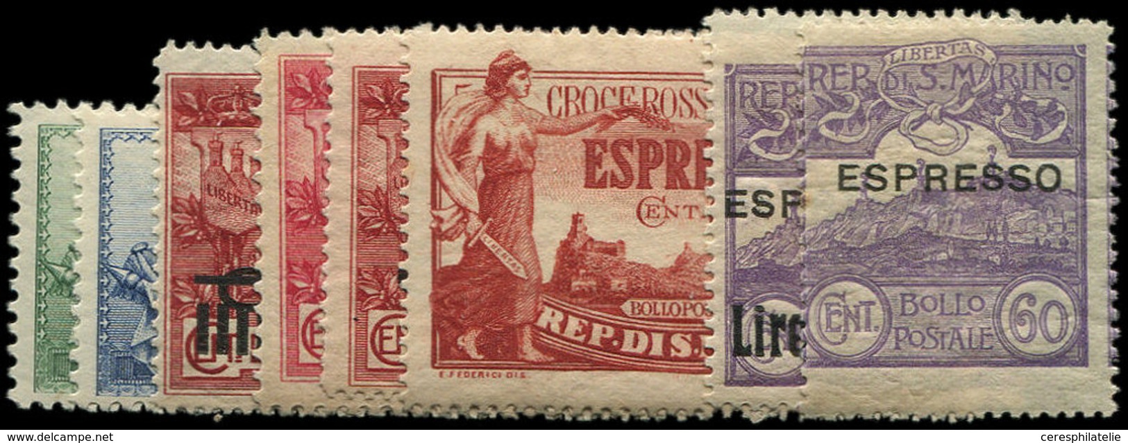 * SAINT MARIN Exprès 1/8 : La Série, TB - Express Letter Stamps
