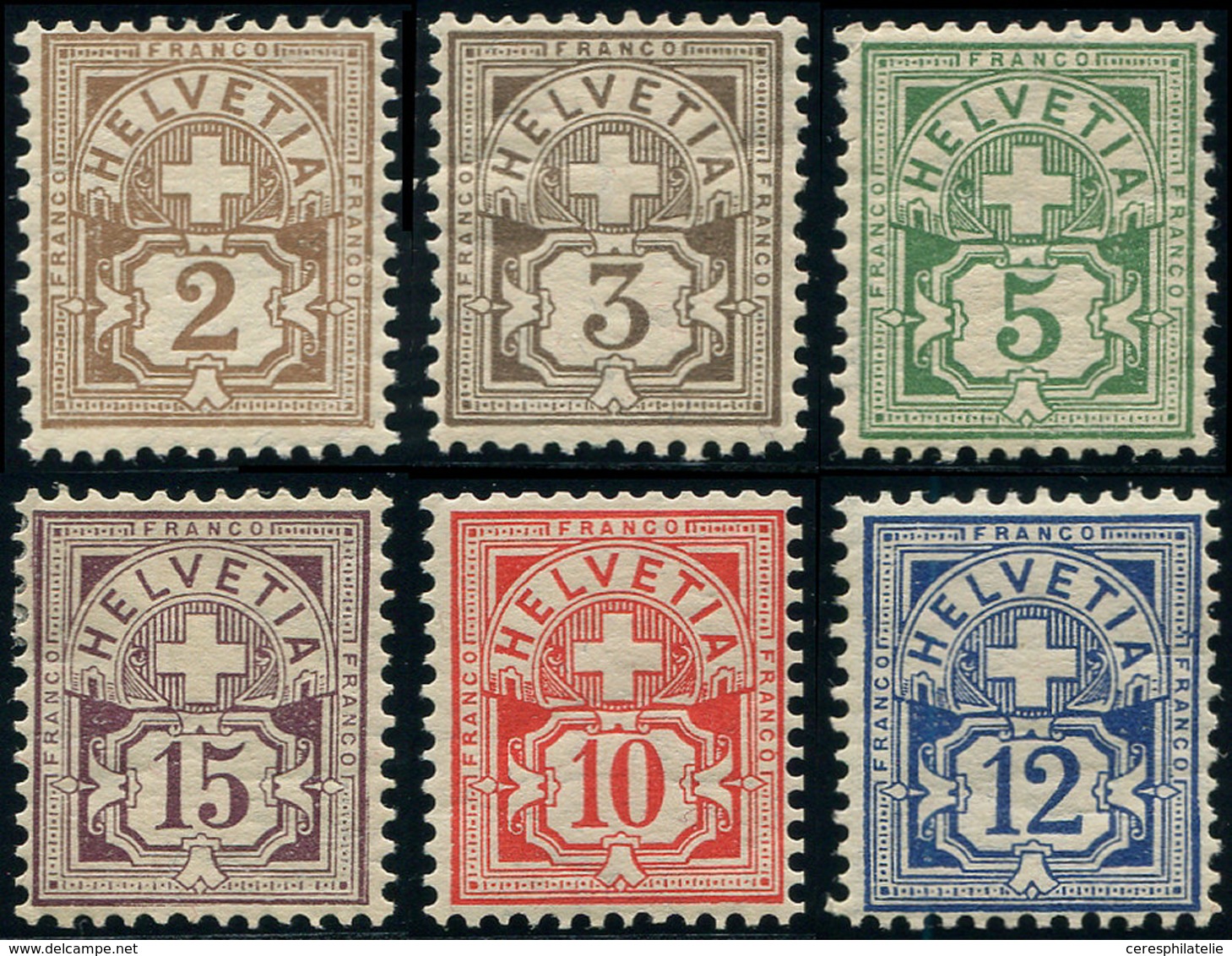 * SUISSE 100/05 : La Série, Avec Fils De Soie, TB - Used Stamps