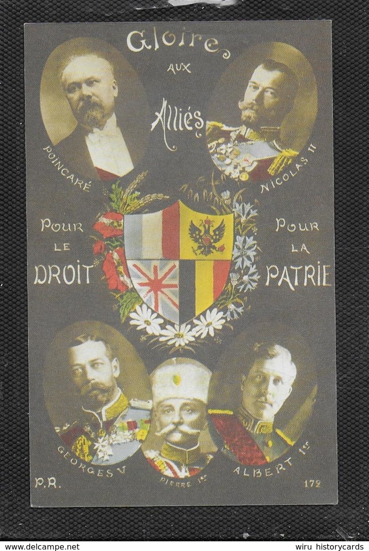 AK 0407  Gloire Aux Allies - Patriotika Italia Um 1914-1918 - Weltkrieg 1914-18