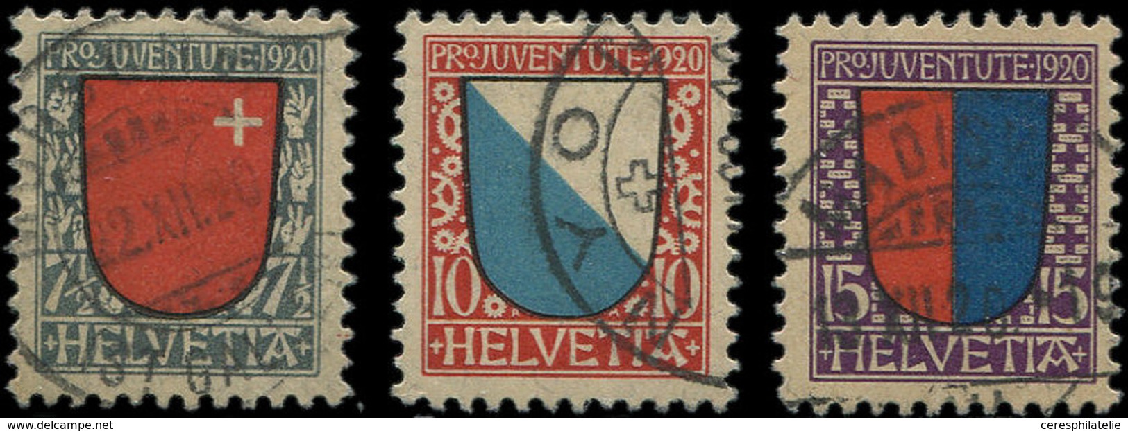 SUISSE 176/78 : Armoiries, La Série, Obl., TB - Used Stamps