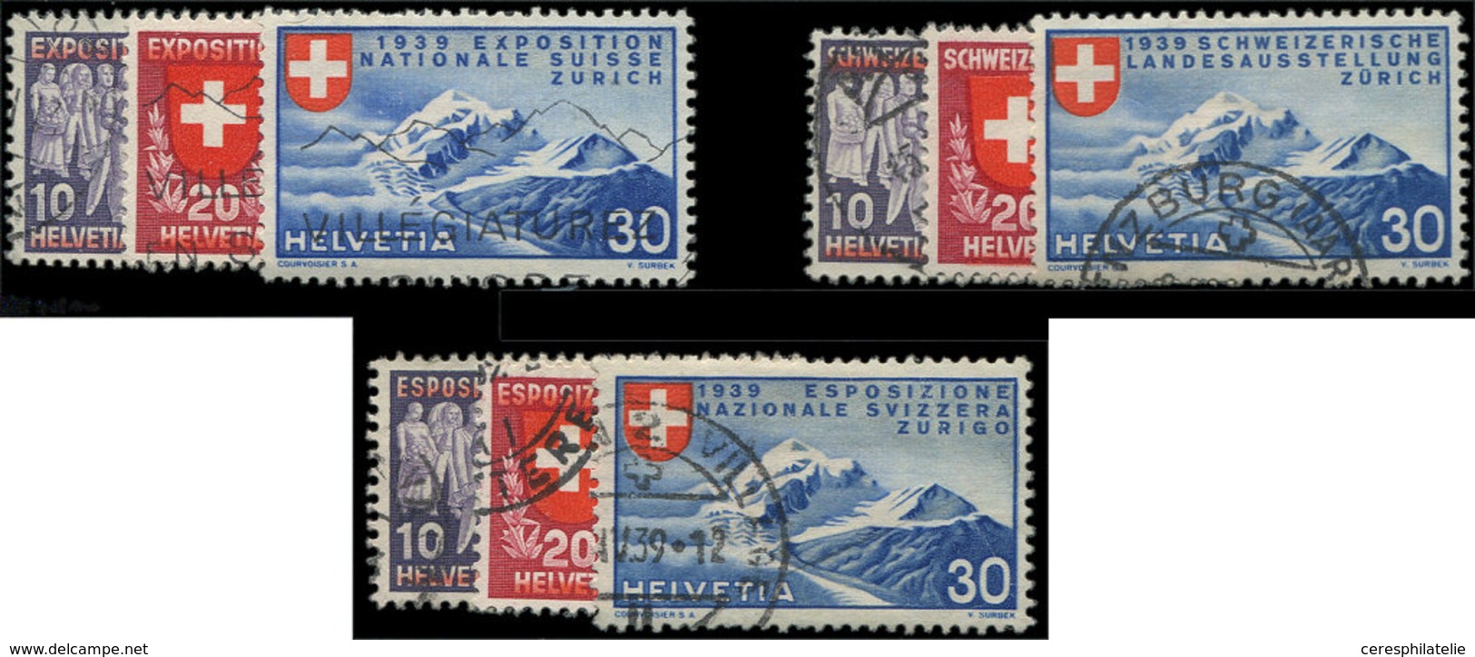 SUISSE 320/22, 323/25 Et 326/28, Obl., TB - Used Stamps