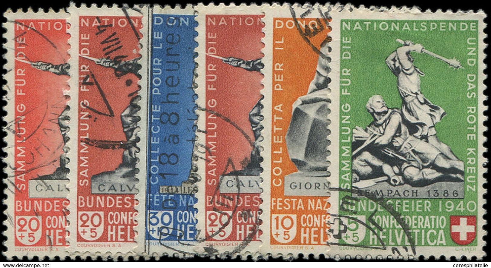 SUISSE 349/53 : La Série Obl., TB - Used Stamps