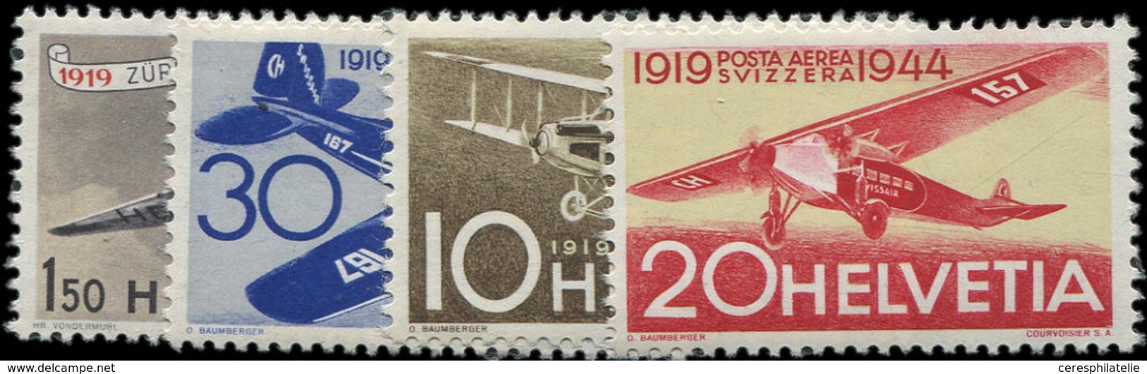 ** SUISSE PA 36/39 : La Série, TB - Unused Stamps