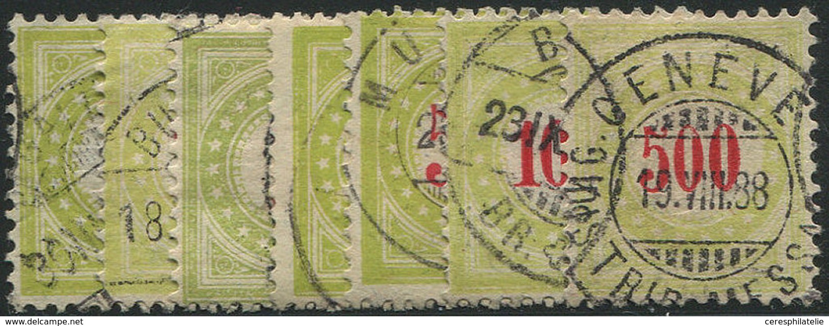 SUISSE Taxe 21/27 : La Série Obl., TB - Postage Due