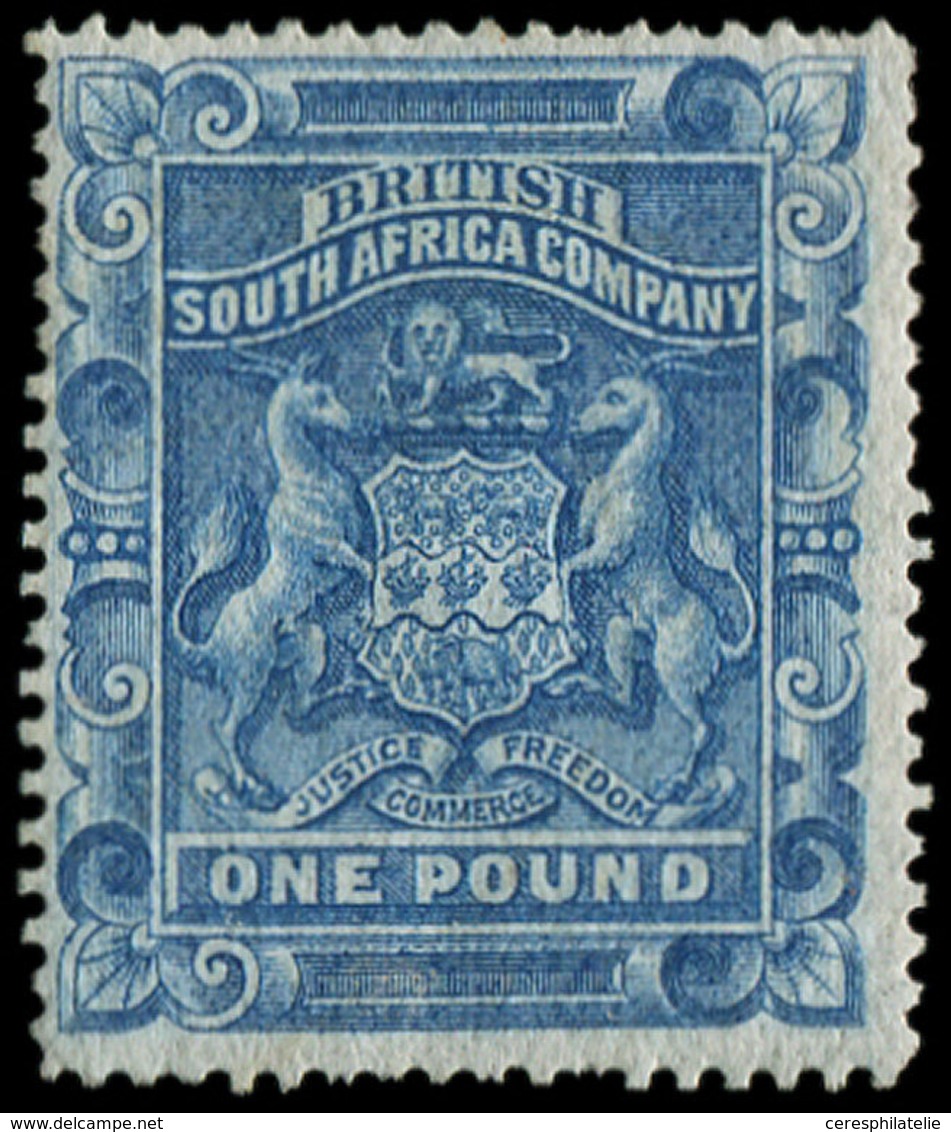 * AFRIQUE DU SUD, Cie Britannique 8 : 1£. Bleu, TB - Zonder Classificatie