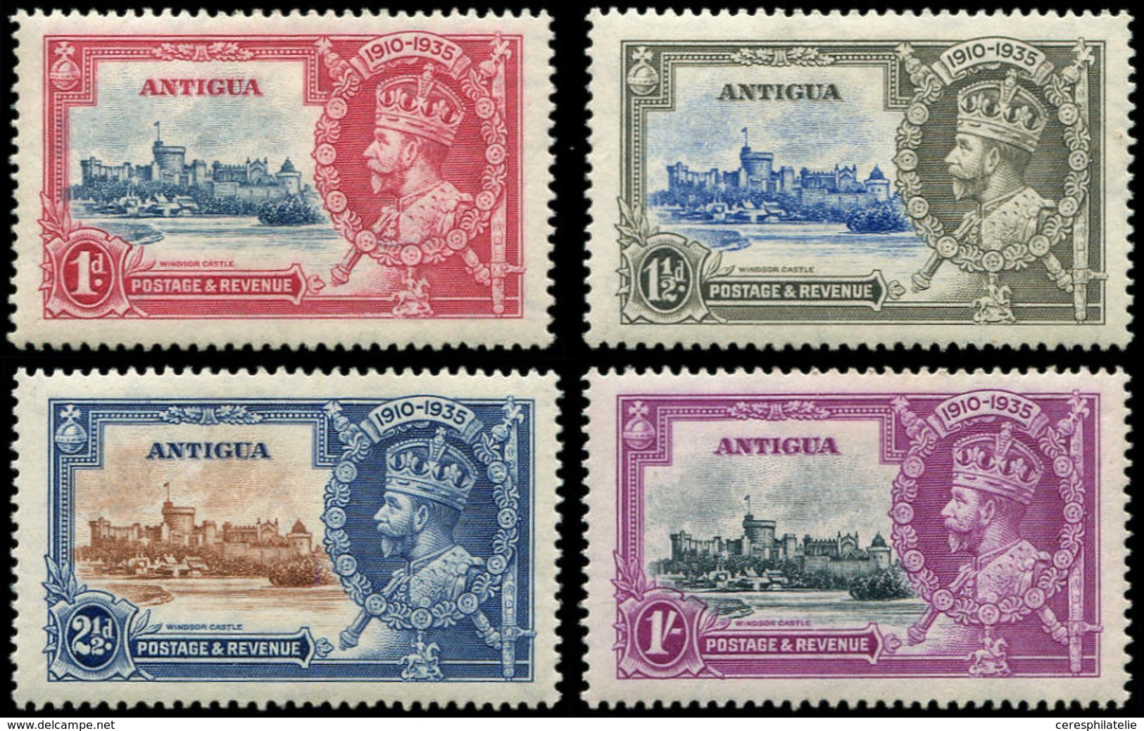 * ANTIGUA 74/77 : Jubilé, La Série, TB - Antigua Et Barbuda (1981-...)