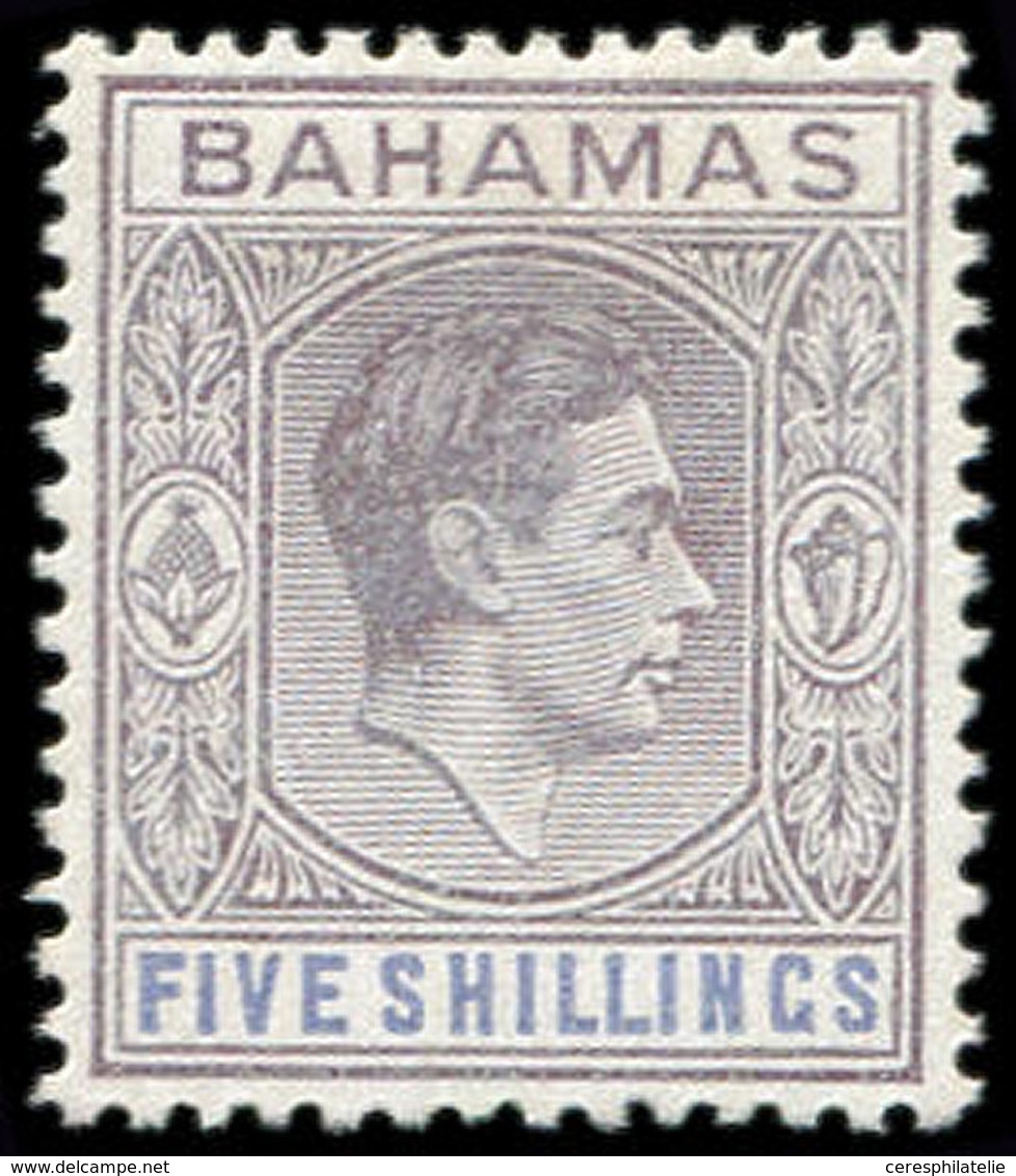 * BAHAMAS 108 : 5s. Violet-brun Et Bleu, TB - Bahamas (1973-...)