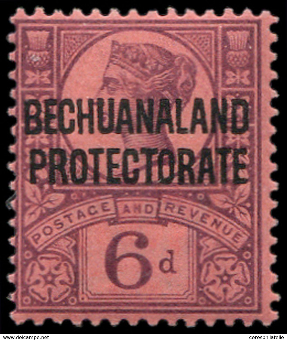 * BECHUANALAND Protectorat Britannique 21 : 6p. Violet S. Rouge, TB - Autres & Non Classés