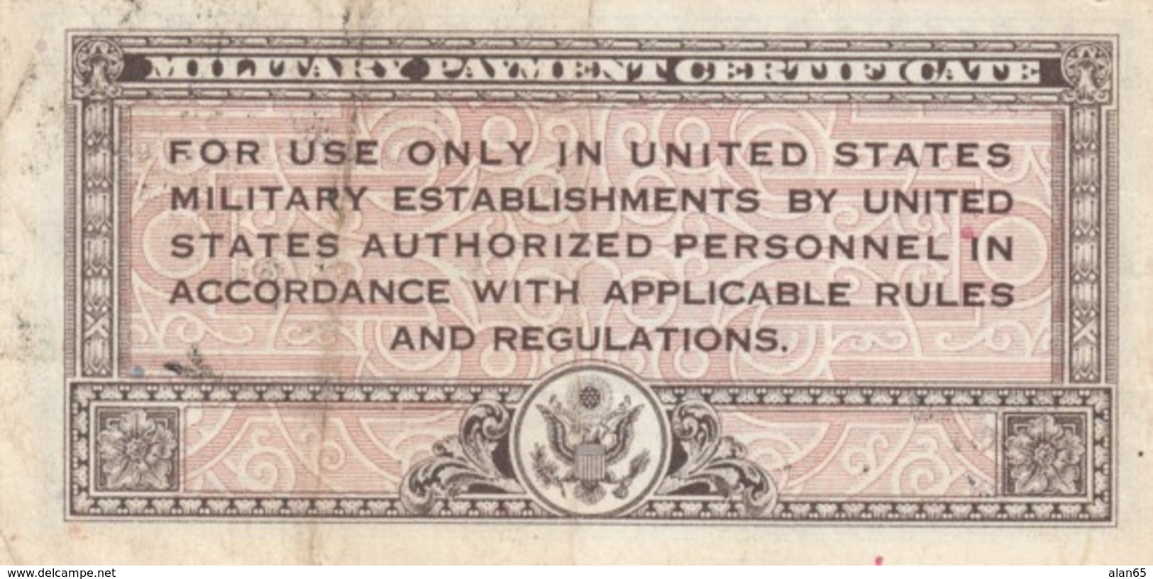 United States #M1, 5 Cents Very Fine 1946 Miltary Payment Certificate Money Currency Issue - 1946 - Series 461