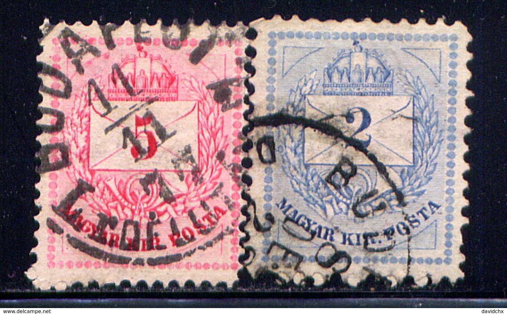 HUNGARY, NO.'S 15c AND 18b - Used Stamps