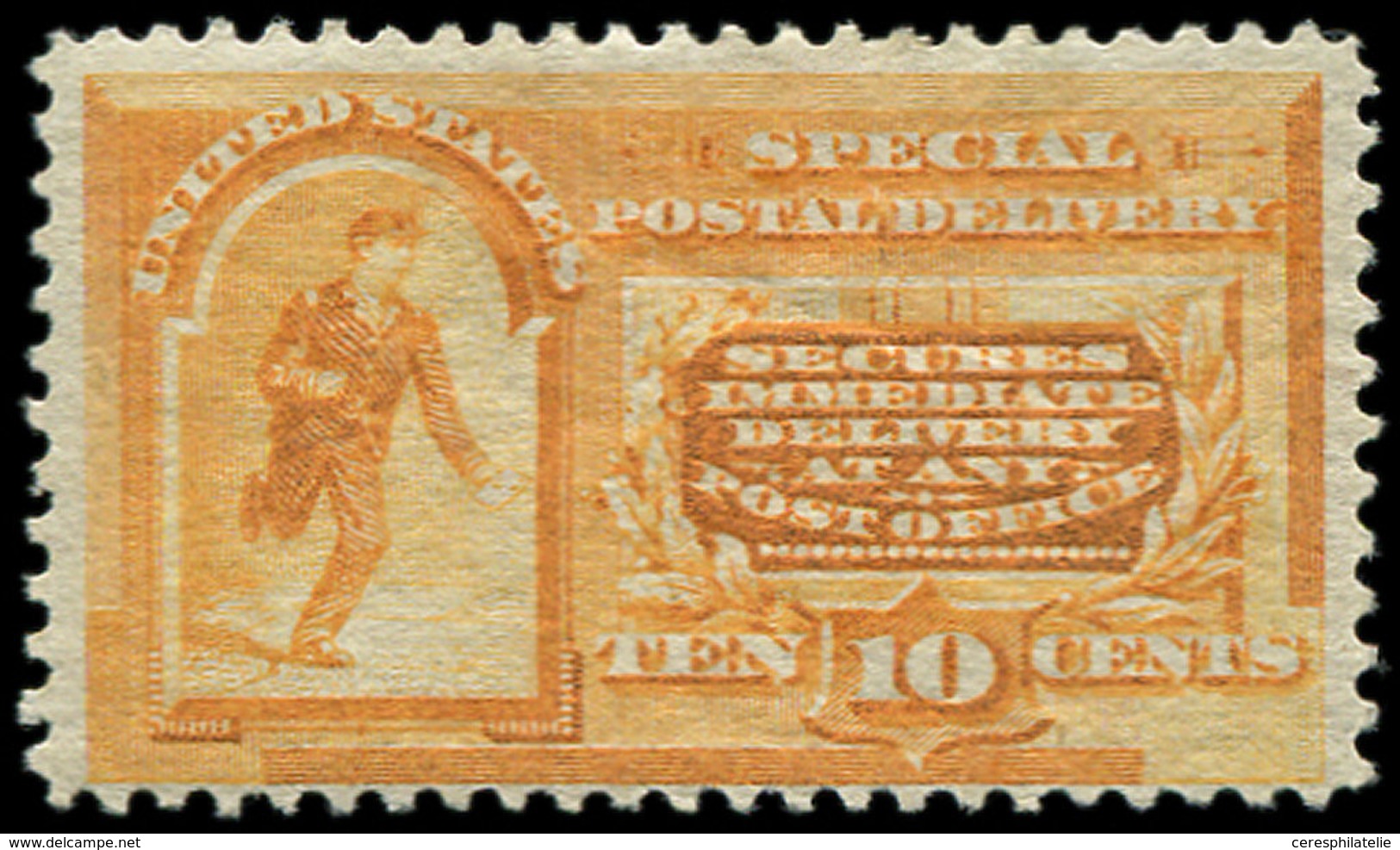 * ETATS-UNIS Exprès 5 : 10c. Orange, TB - Special Delivery, Registration & Certified