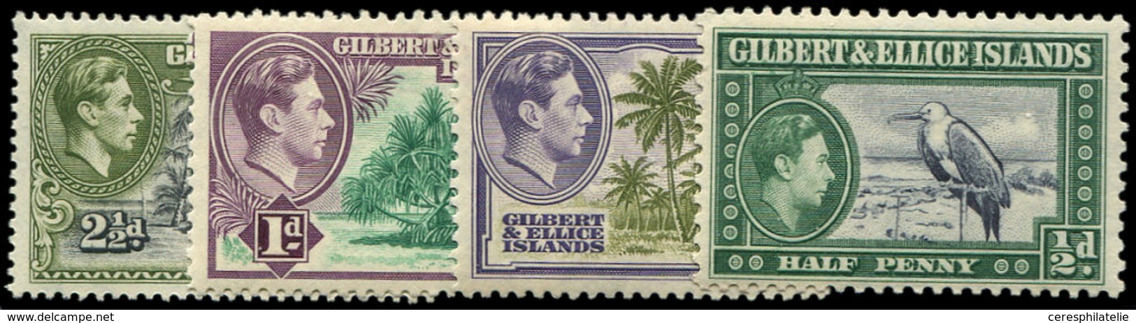 * GILBERT ET ELLICE 38/49 : George VI, TB - Gilbert- Und Ellice-Inseln (...-1979)