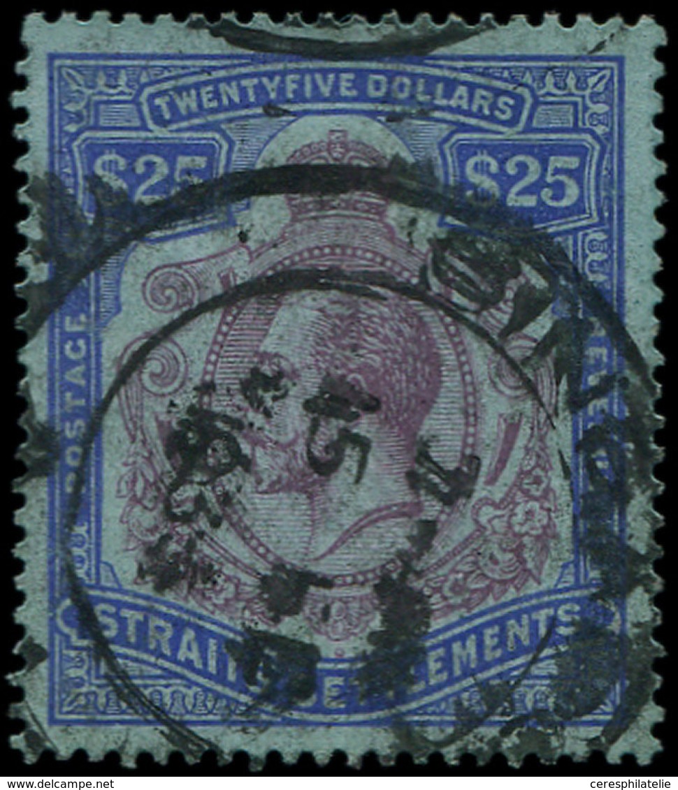 MALACCA 183 : 25$. Outremer Et Violet-brun S. Azuré, Obl., TB - Malacca