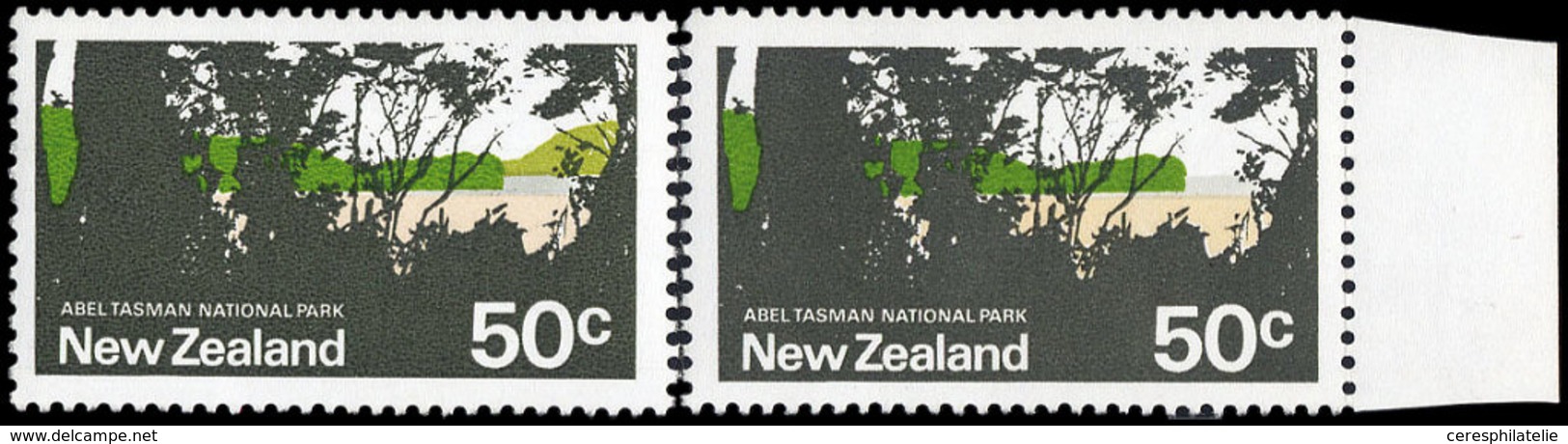 ** NOUVELLE-ZELANDE 547 : Abel Tasman Park, 50c., SANS La Montagne, TB - Autres & Non Classés