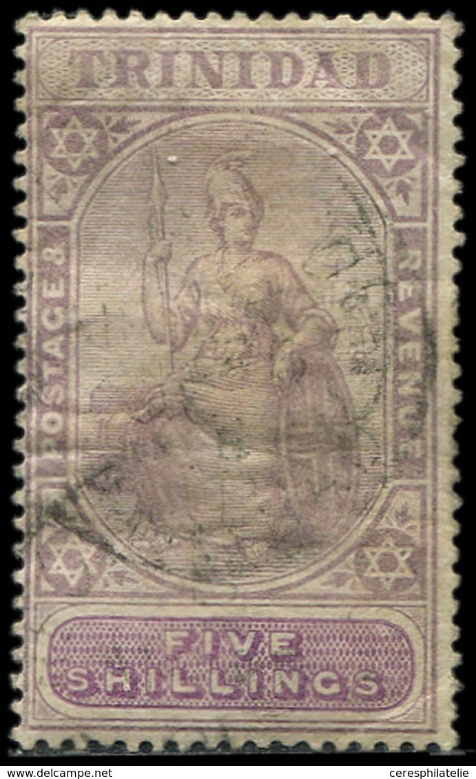 TRINITE 67 : 5sh. Violet-brun, Obl., TB - Trinidad & Tobago (1962-...)