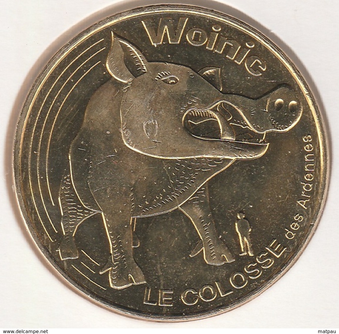 MONNAIE DE PARIS 08 CHARLEVILLE MEZIERES A.D.T - Woinic - Le Colosse Des Ardennes - Face Triple Cerclage - 2016 - 2016