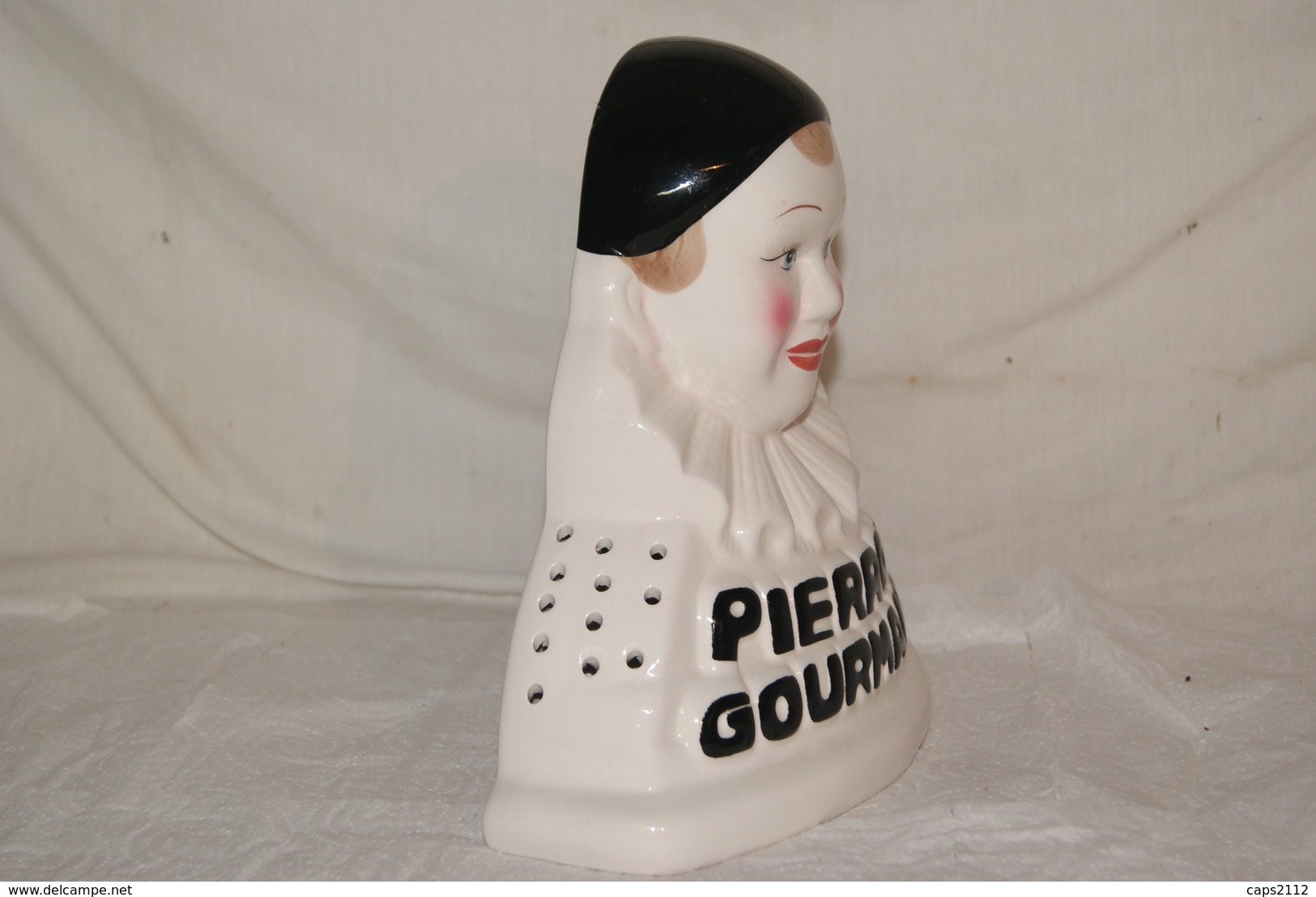 PIERROT GOURMAND - Porte Sucette , Alimentation , Publicite , Faience - Sonstige & Ohne Zuordnung