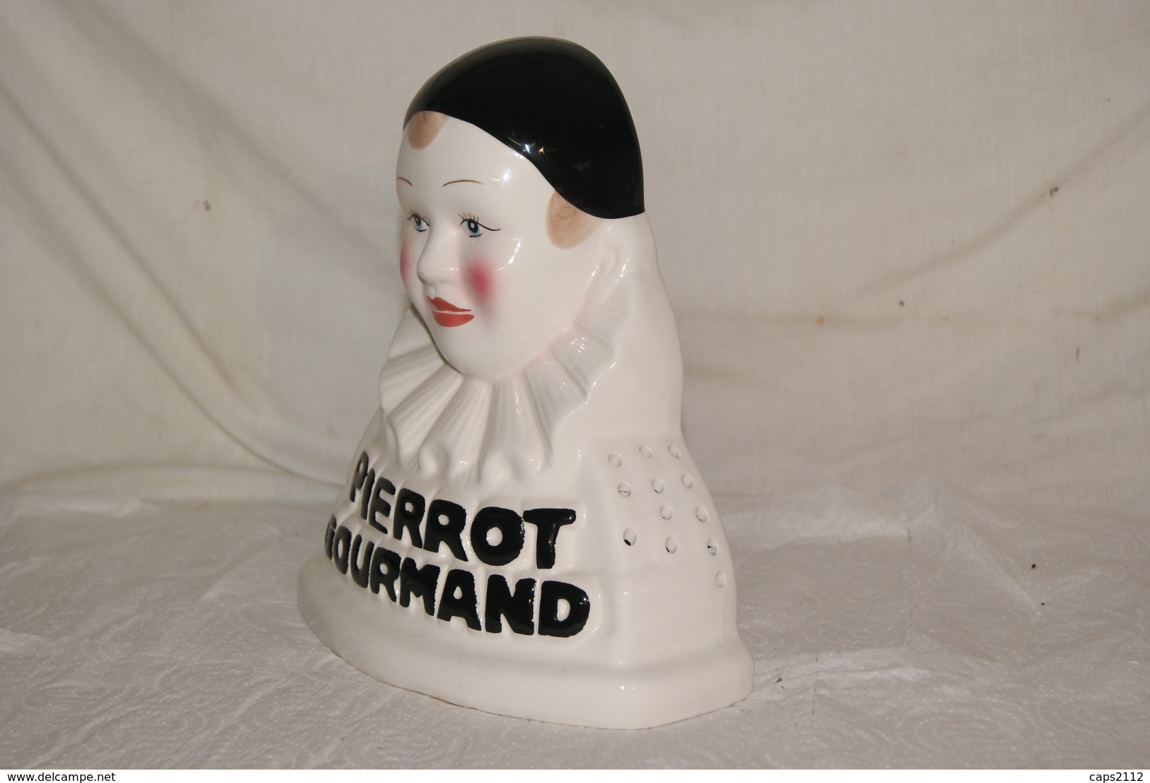 PIERROT GOURMAND - porte sucette , alimentation , publicite , faience