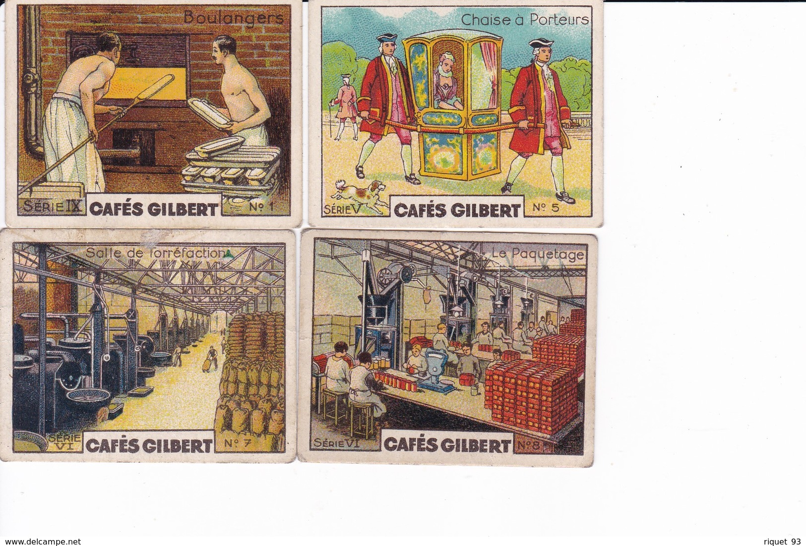 Lot 5 Images Diverses (voir Scans) Cafés GILBERT -Paris Et Poitiers - Tea & Coffee Manufacturers