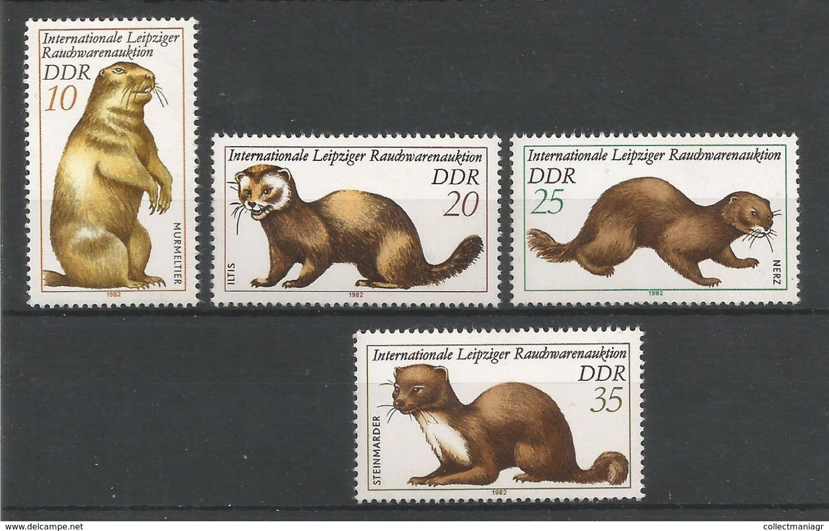 East Germany - 1982 Animals MNH** - Unused Stamps