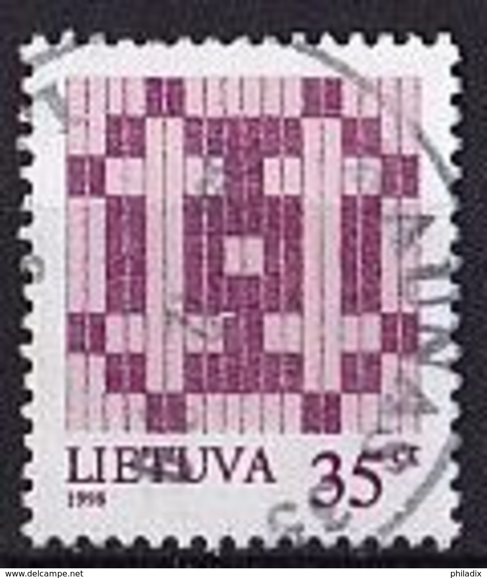 (671) Litauen 1998 Definitive Issue - Double Cross O Used/gestempelt (A-7-24) - Litauen