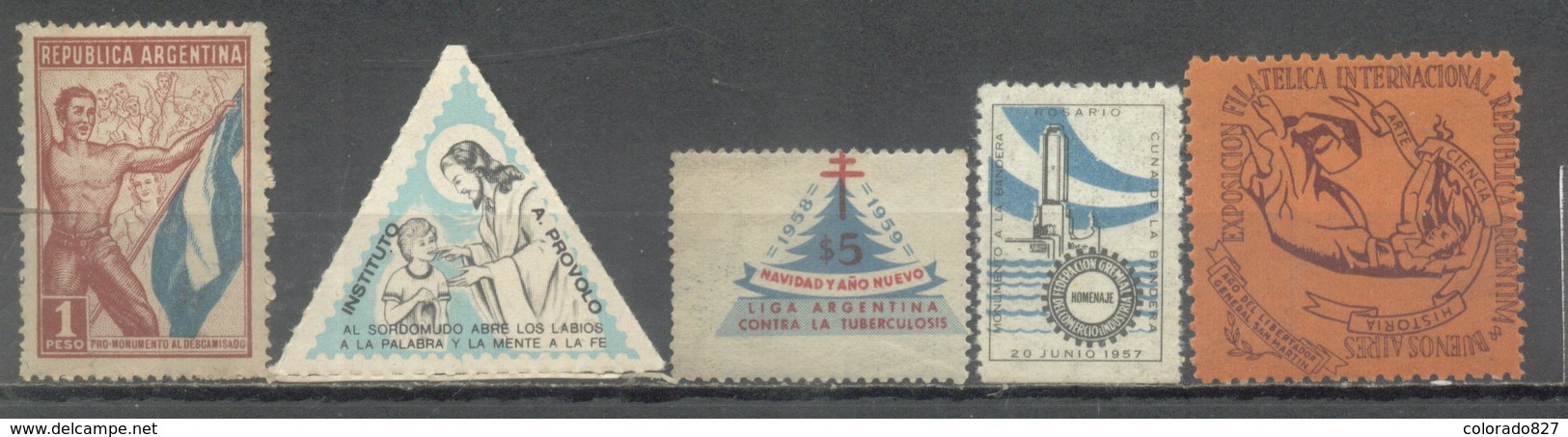 ARGENTINA - VIÑETAS -CINDERELLAS - 5  (#3265) - Franking Labels
