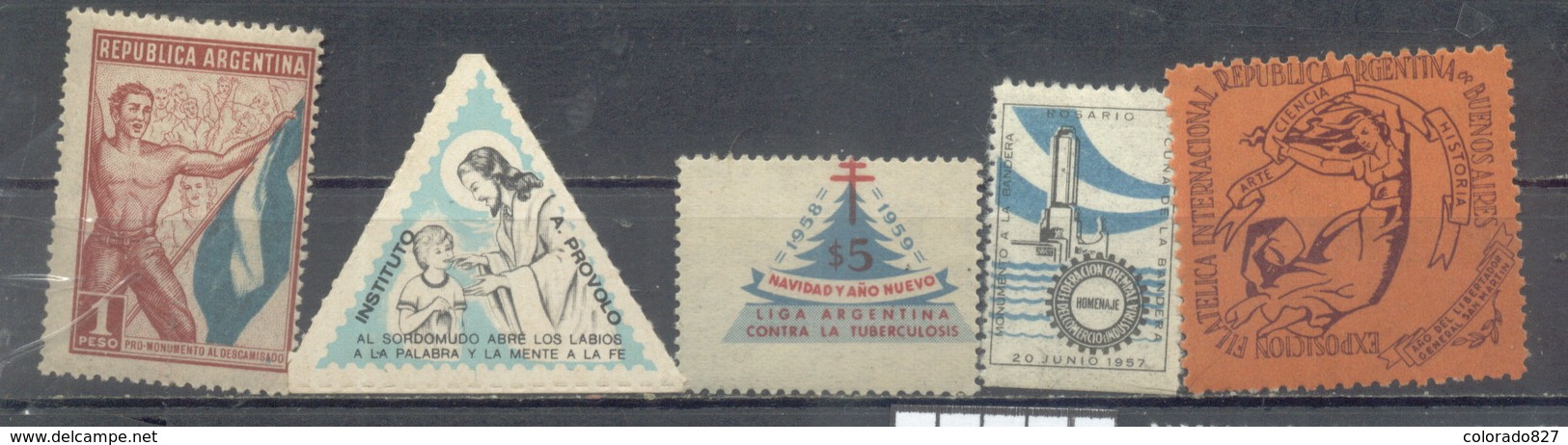 ARGENTINA - VIÑETAS -CINDERELLAS - 5  (#3267) - Franking Labels
