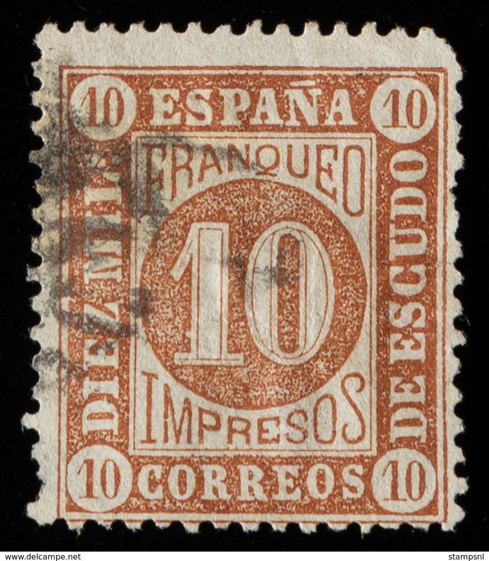 Spain - 1867 - 10m Yv.94 - Used - Used Stamps