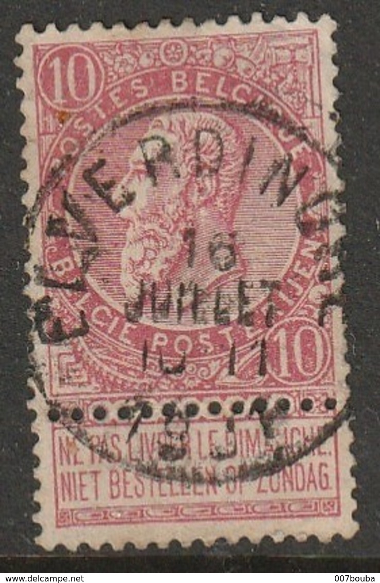 COB N° 58 - Obliétration ELVERDINGHE 1901 - 1893-1900 Fijne Baard