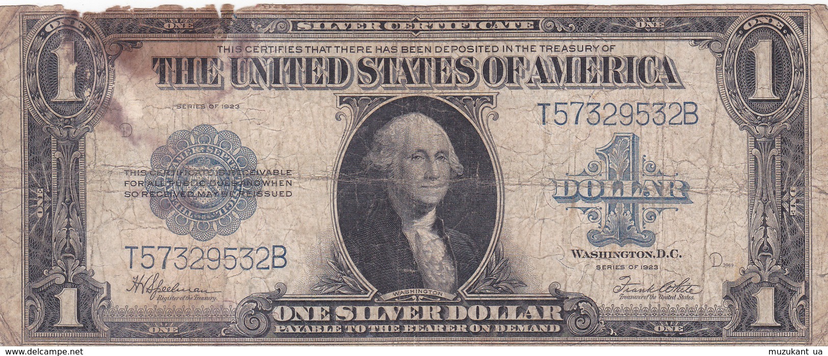1  DOLLAR   1923 - Silver Certificates (1878-1923)