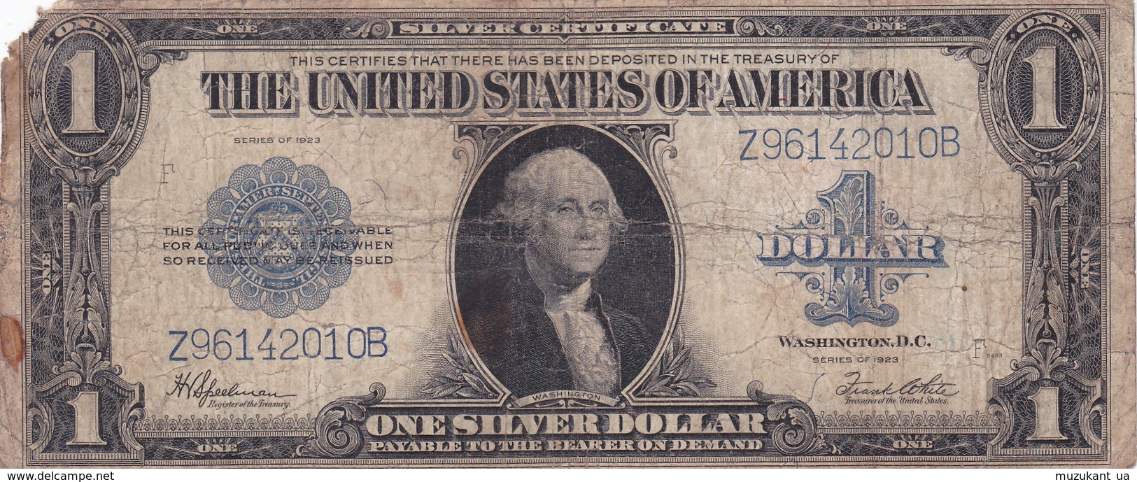 1  DOLLAR   1923 - Silver Certificates (1878-1923)