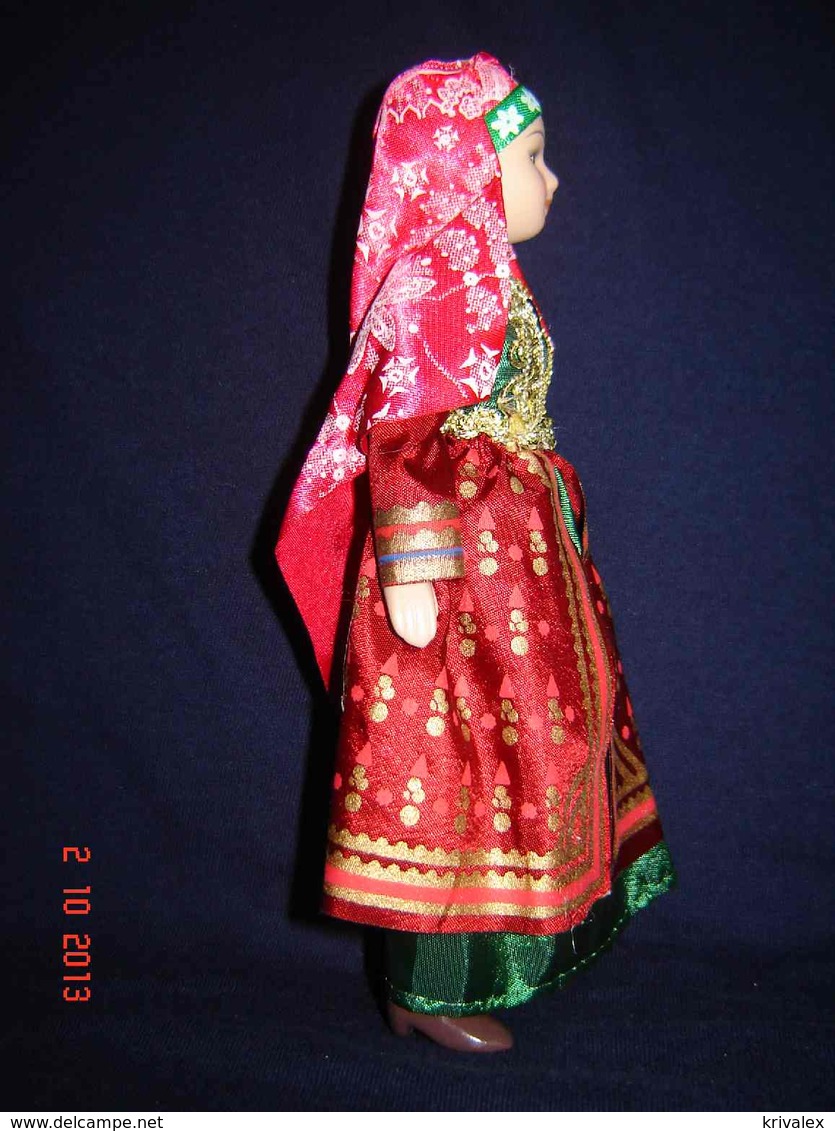 Porcelain Doll In Cloth Dress - Bashkorkostan Republic - Russian Federation - Dolls