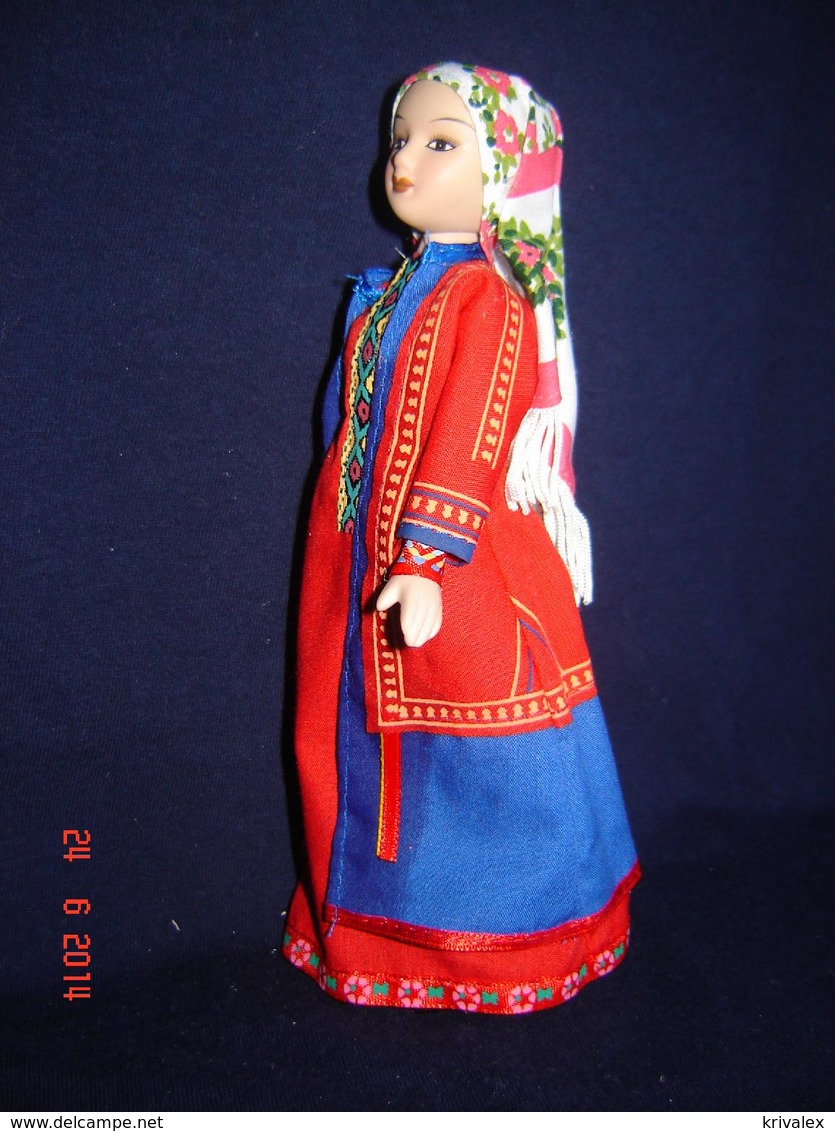 Porcelain doll in cloth dress -Khanty Republic - Russian Federation -
