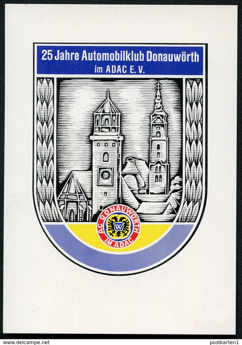 Bund PP100 D2/007 25 J. AUTOMOBILCLUB DONAUWÖRTH 1977 - Cartes Postales Privées - Neuves