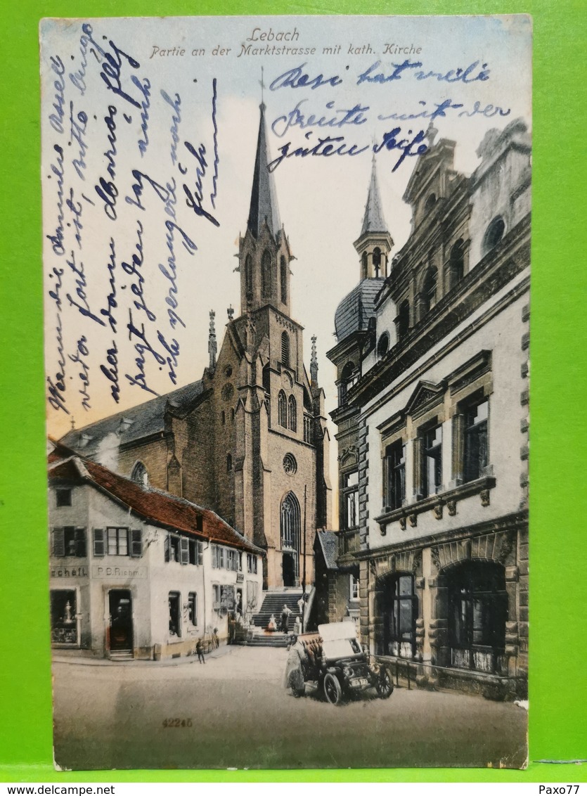 Lebach, Partie An Der Marktstrasse Mit Kath. Kirche - Sonstige & Ohne Zuordnung