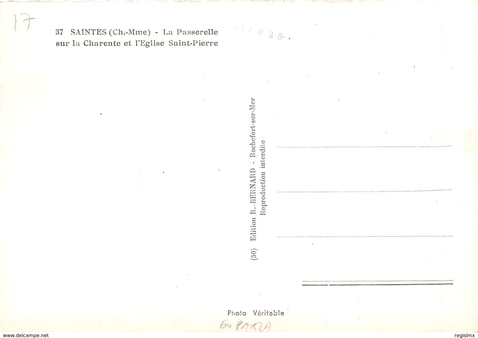 17-SAINTES-N°239-B/0191 - Saintes