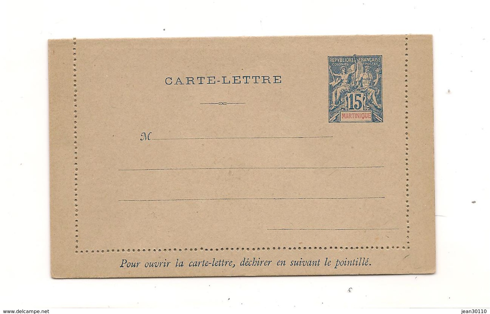1892 - SAGE N° 36  SUR CARTE LETTRE FERMÉE - Covers & Documents