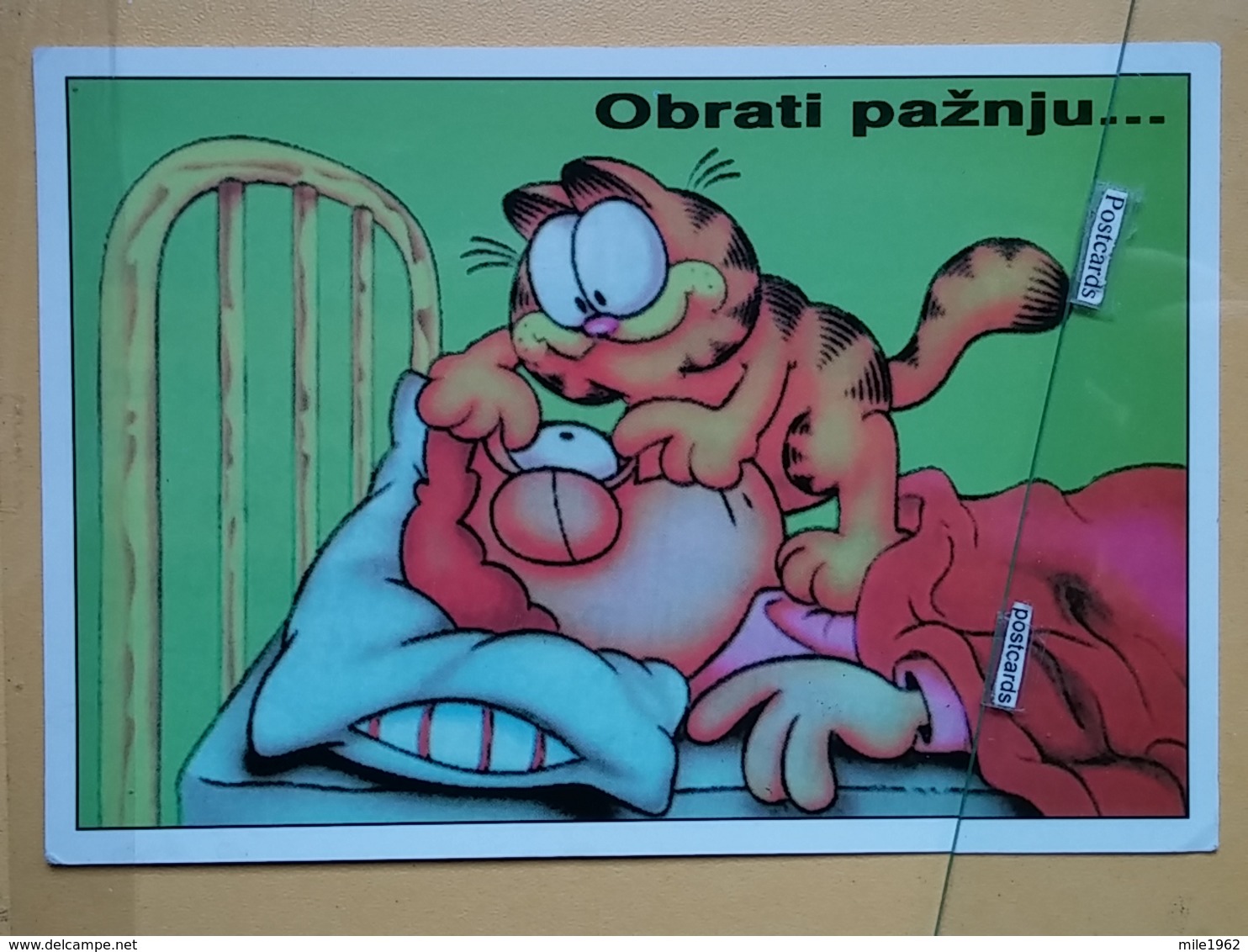 KOV 502-8 - CAT, CHAT, GARFIELD, PRINTED IN YUGOSLAVIA, VET AMBULANTA INTERVET, BELGRADE - Gatti