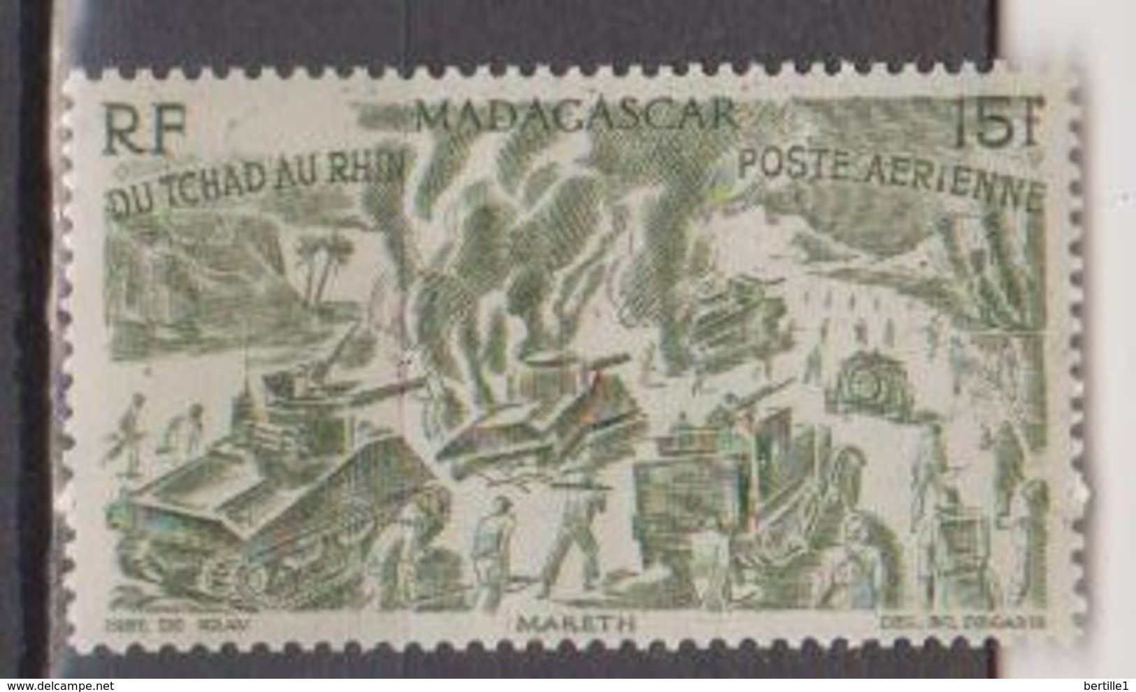 MADAGASCAR          N°  YVERT  :  PA 68   NEUF SANS GOMME    ( SG  1/41 ) - Airmail