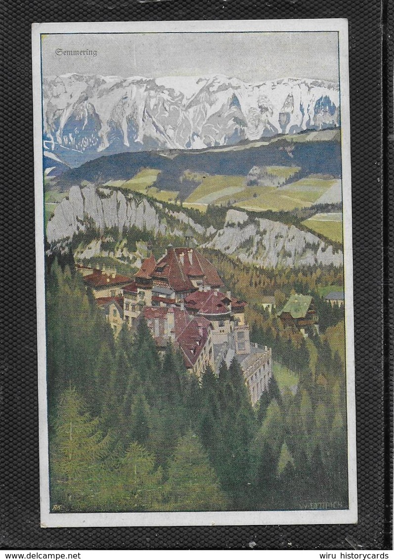 AK 0407  Semmering - Künstlerkarte Um 1922 - Semmering