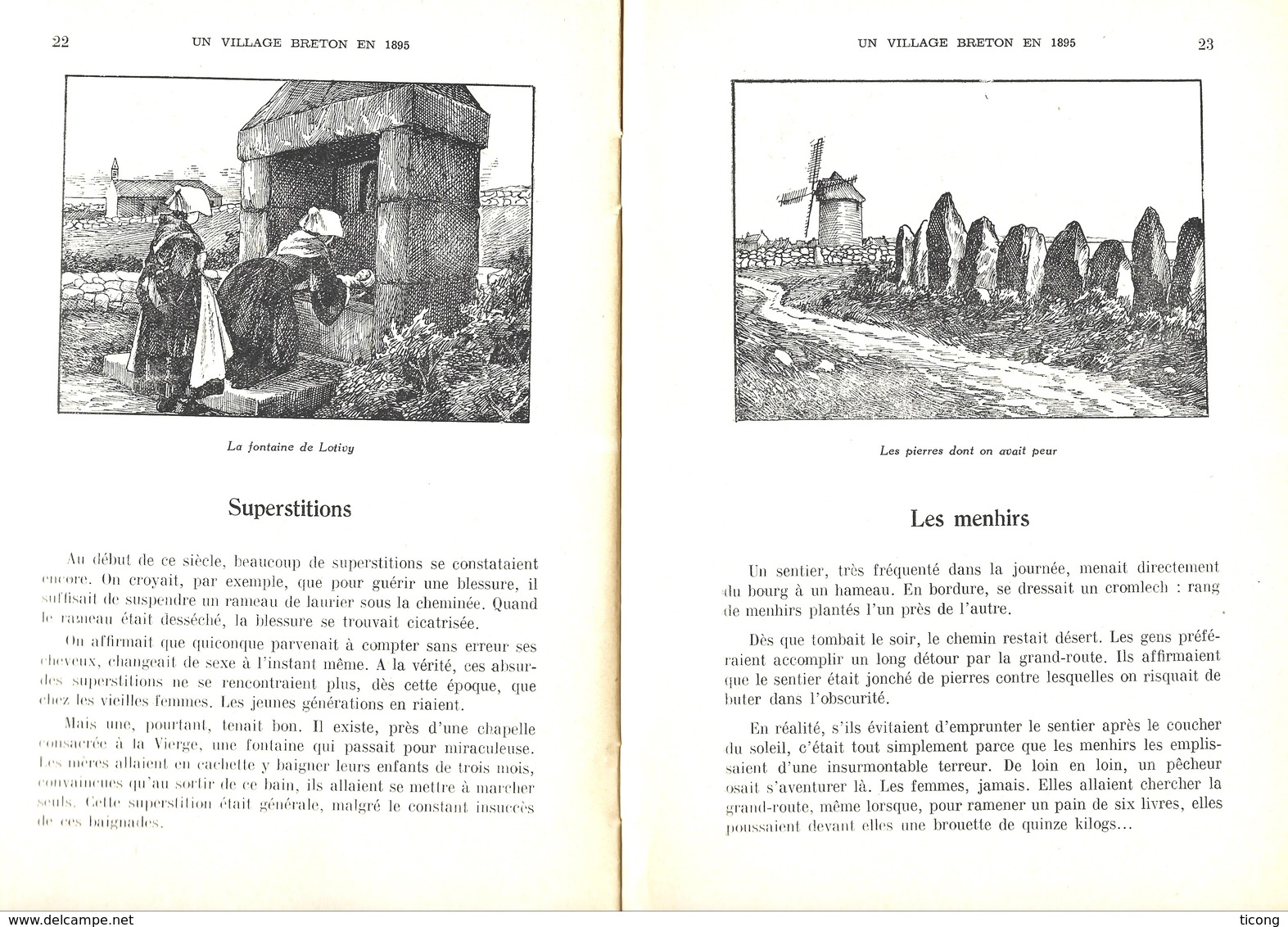 SAINT PIERRE DE QUIBERON MORBIHAN BRETAGNE, HISTOIRE D UN VILLAGE BRETON EN 1895, CARLIER, BIBLIOTHEQUE DE TRAVAIL 1949 - Bretagne